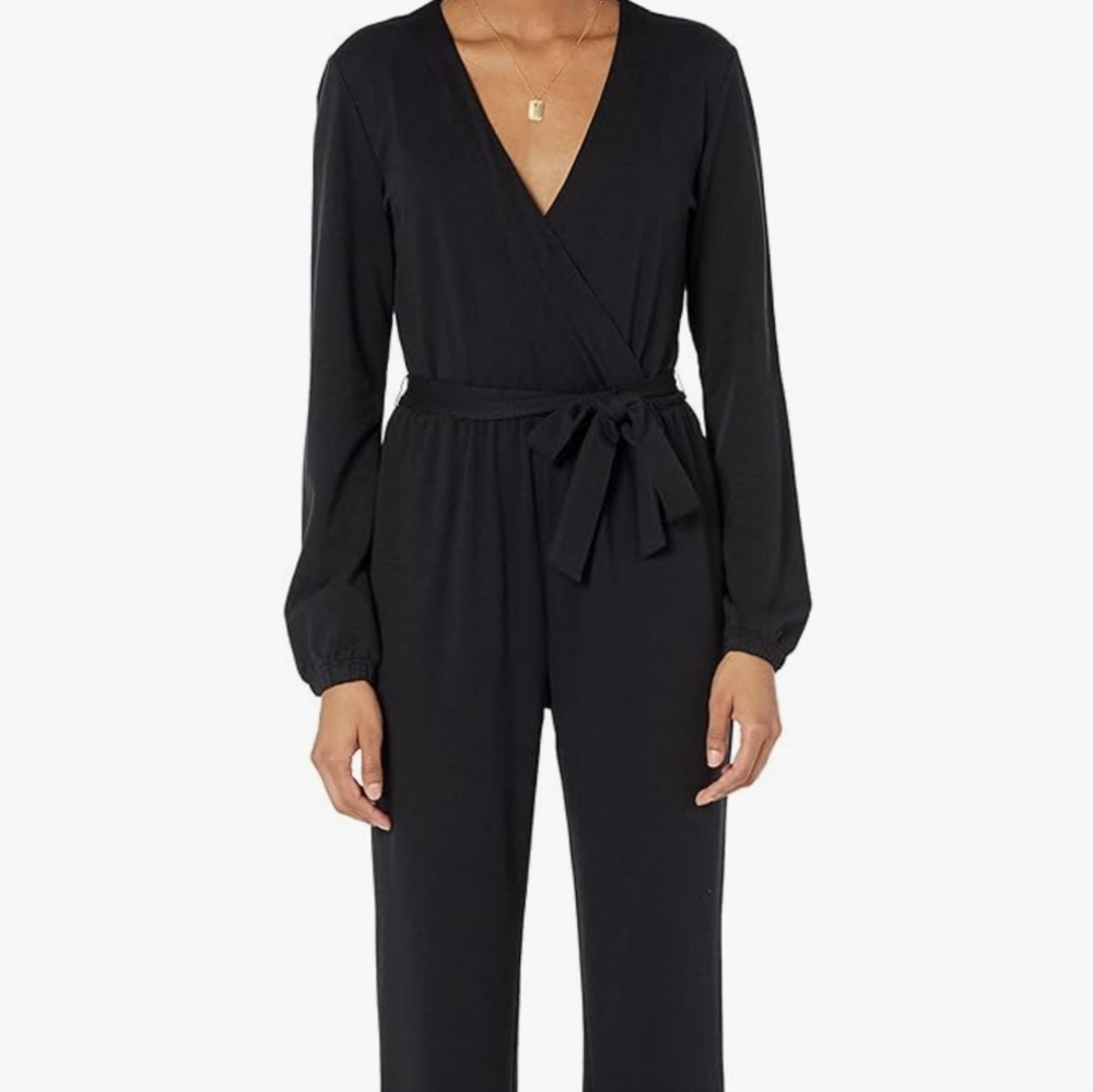 Chic Black Jumpsuit with Tie Waist